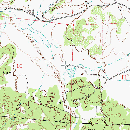 Topographic Map of Stringfield Ranch, AZ