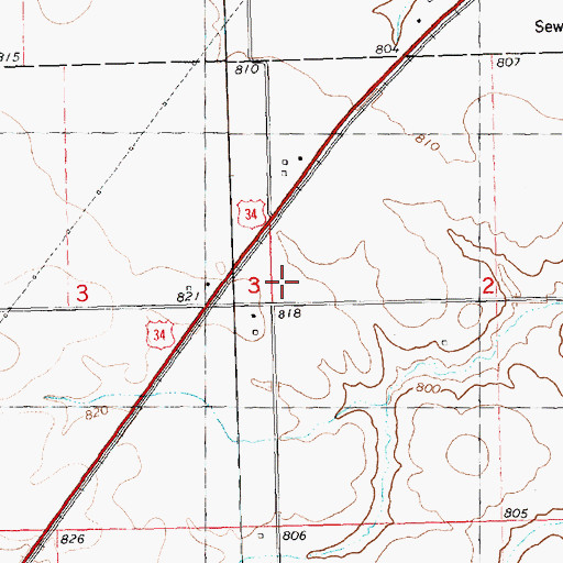 Topographic Map of Hannam School (historical), IL