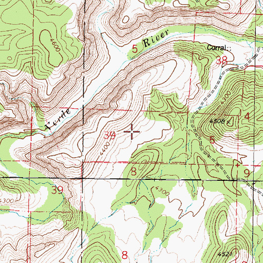 Topographic Map of Tract 39, AZ