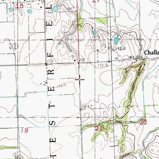 Topographic Map of Harmony School (historical), IL