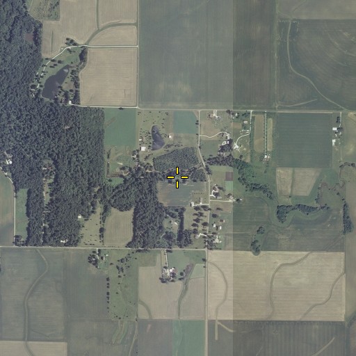 Aerial/Satellite Image of Harper Cemetery, IL