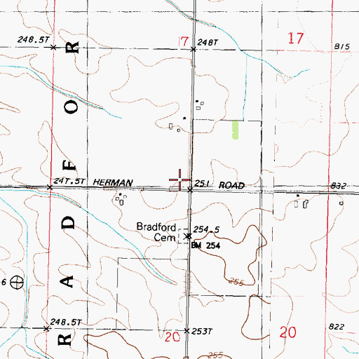 Topographic Map of Hart School (historical), IL