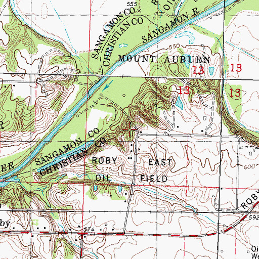 Topographic Map of Harts Park (historical), IL