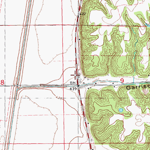 Topographic Map of Hartwell Ranch, IL