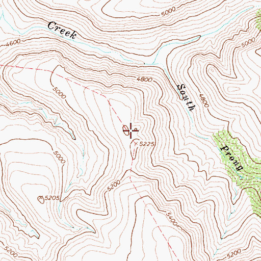 Topographic Map of Hidden Spring, AZ