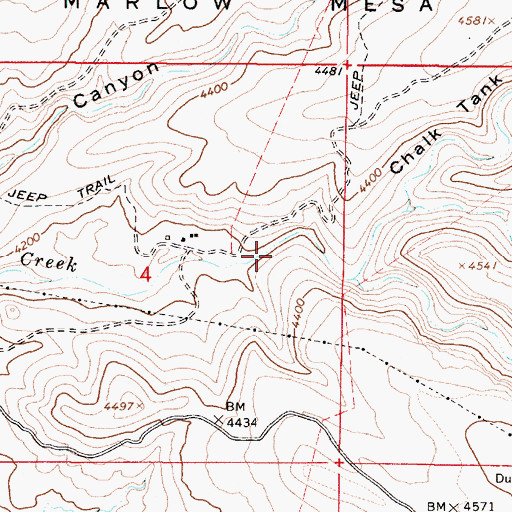 Topographic Map of Canyon Water, AZ