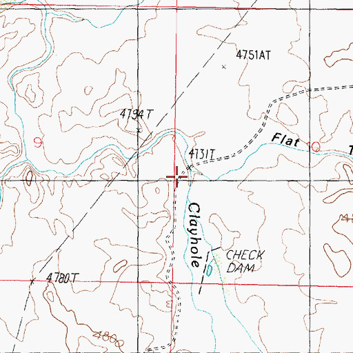 Topographic Map of Flattop Draw, AZ