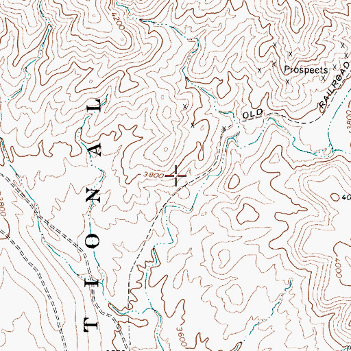 Topographic Map of Blue Bell Well, AZ