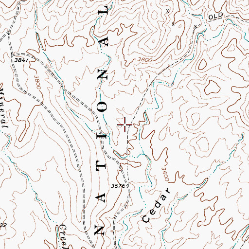 Topographic Map of Jubilee Spring, AZ