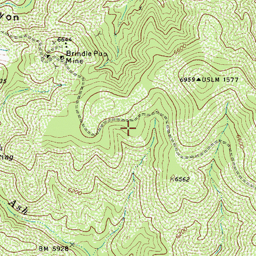 Topographic Map of Trick Tank, AZ