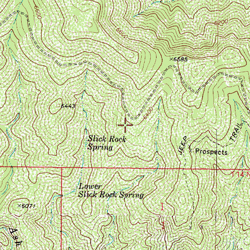 Topographic Map of Trick Tank, AZ