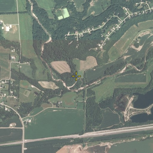 Aerial/Satellite Image of Henry Creek, IL