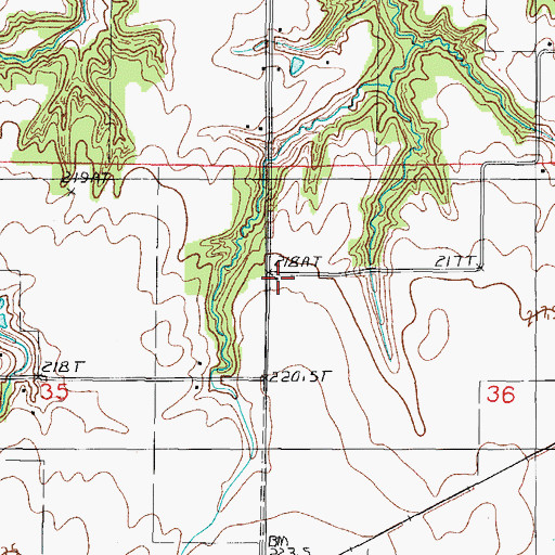 Topographic Map of Herman School (historical), IL