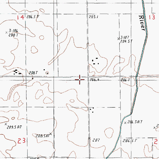 Topographic Map of Herr School (historical), IL