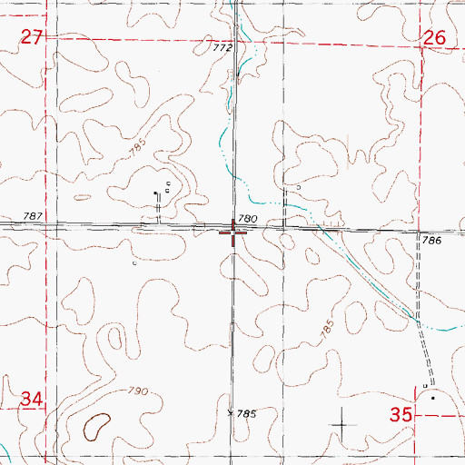 Topographic Map of Herring School (historical), IL