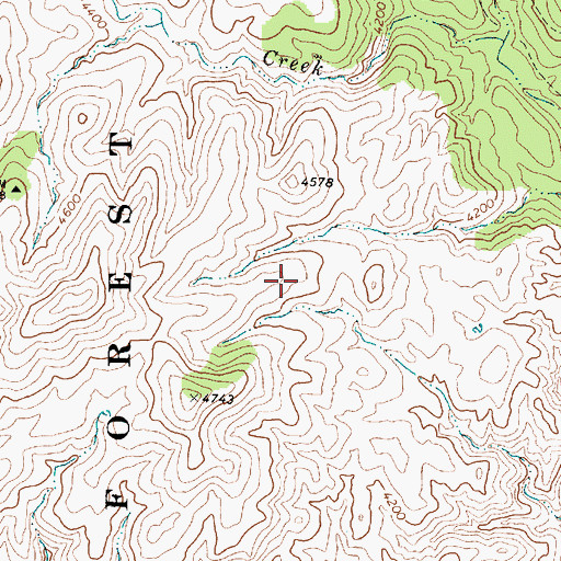 Topographic Map of Blue Bell Trick Tank, AZ