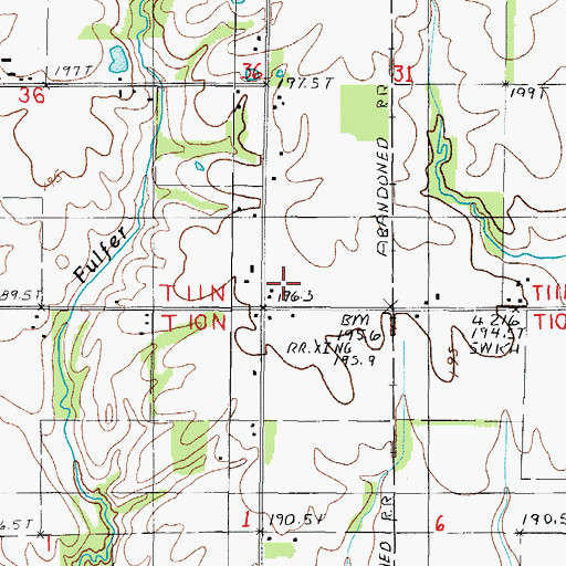 Topographic Map of Hickory Corner School (historical), IL