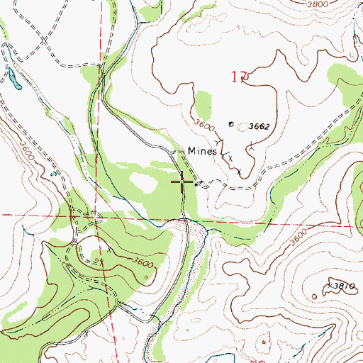 Topographic Map of Burmister Ranch, AZ