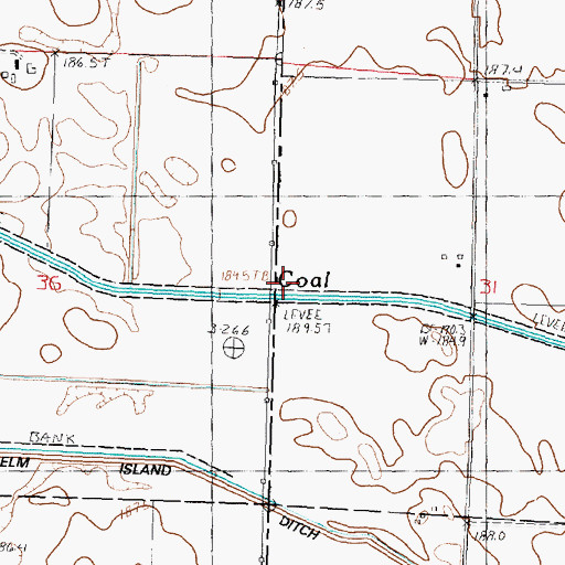 Topographic Map of Hickory Creek, IL