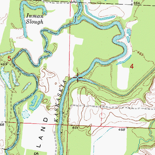 Topographic Map of Hickory Creek, IL