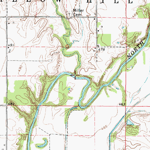 Topographic Map of Hickory Creek, IL