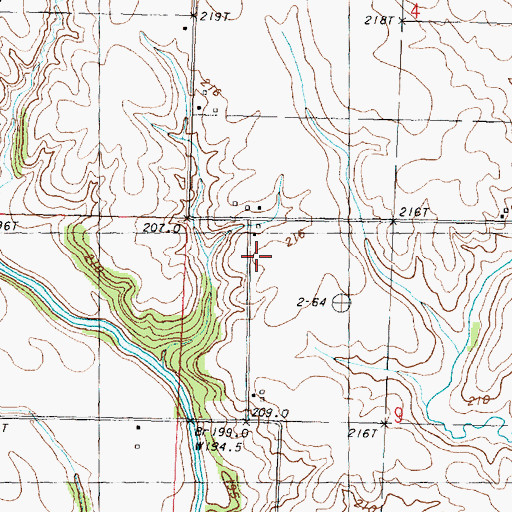 Topographic Map of Hickory Grove School (historical), IL