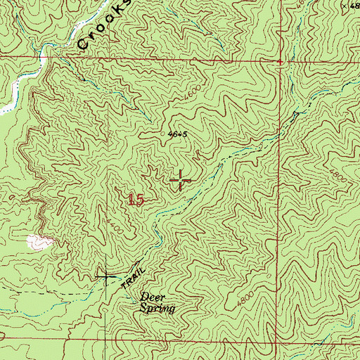 Topographic Map of Deer Trick Tank, AZ