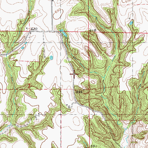 Topographic Map of Hickory School (historical), IL