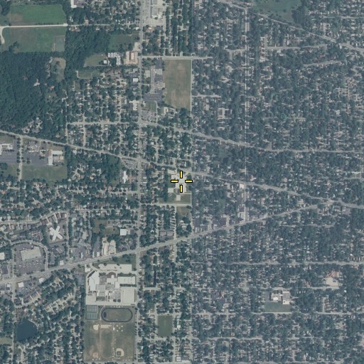 Aerial/Satellite Image of Highland Elementary School, IL