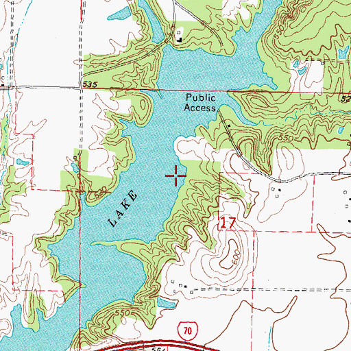 Topographic Map of Highland Silver Lake, IL