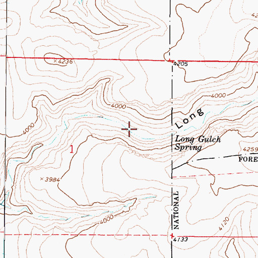 Topographic Map of Long Gulch Corral, AZ