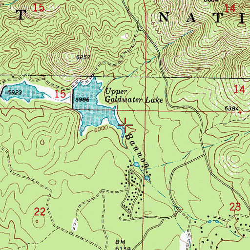 Topographic Map of Prescott Picnic Area, AZ