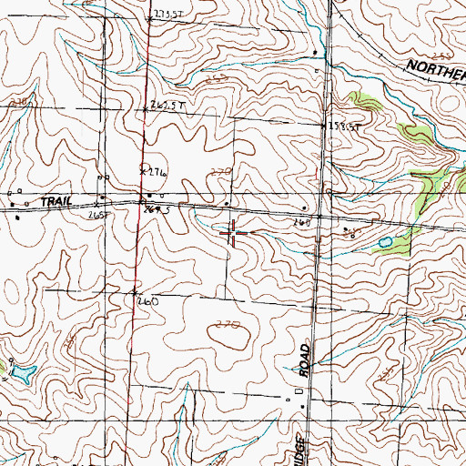 Topographic Map of Hillsdale School (historical), IL