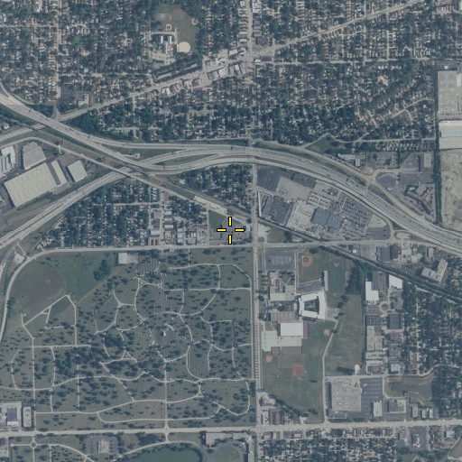 Aerial/Satellite Image of Hillside School, IL