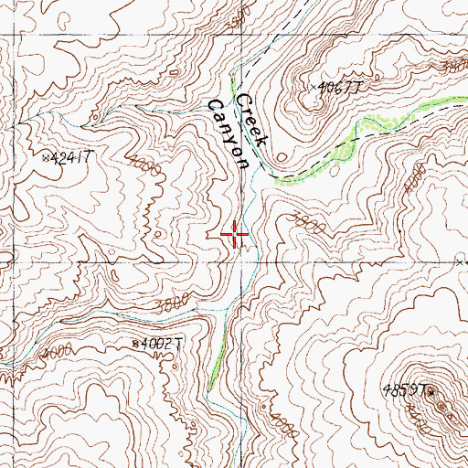 Topographic Map of Driftwood Canyon, AZ