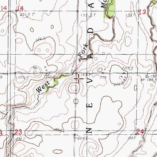 Topographic Map of Hoffman School (historical), IL