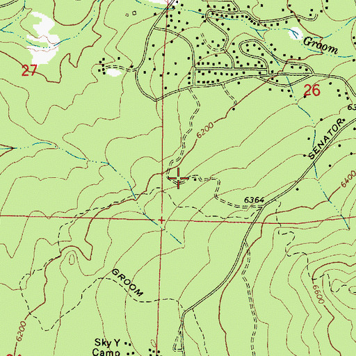 Topographic Map of Horse Camp Forest Service Facility, AZ