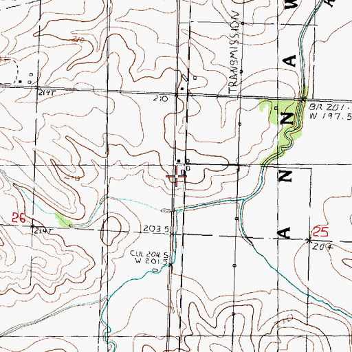 Topographic Map of Hold Ridge School (historical), IL