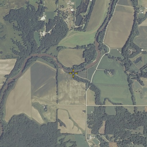 Aerial/Satellite Image of Hollands Creek, IL