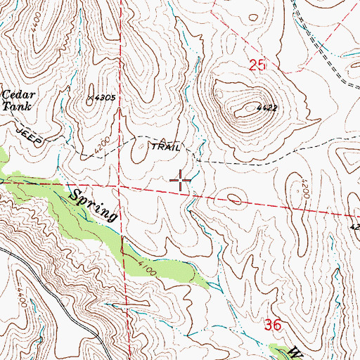 Topographic Map of Sterling Tank, AZ