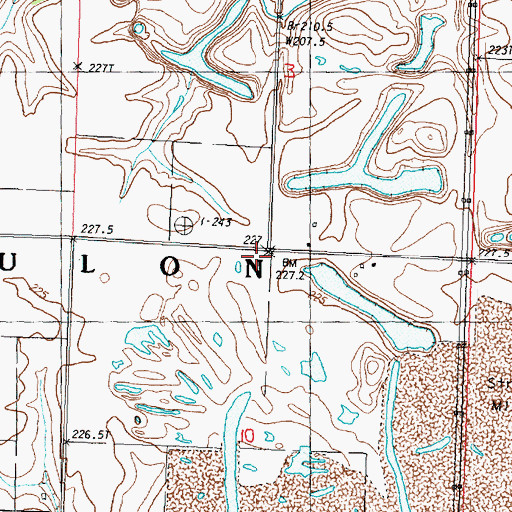 Topographic Map of Holmes School (historical), IL
