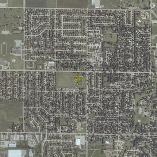 Aerial/Satellite Image of Holy Cross Cemetery, IL