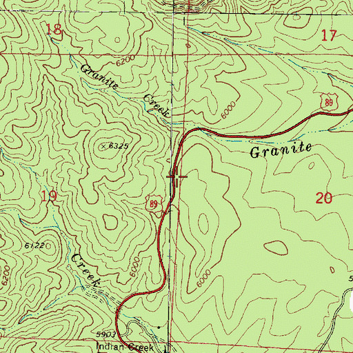 Topographic Map of Whitespar Station, AZ