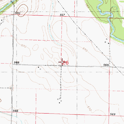 Topographic Map of Honeyhook School (historical), IL
