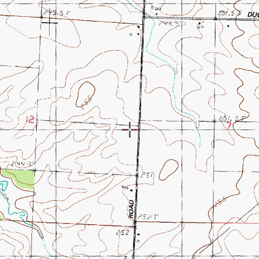 Topographic Map of Hoosier Street School (historical), IL