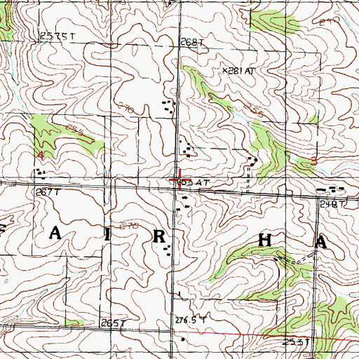 Topographic Map of Hope Brethern Cemetery Cemetery, IL