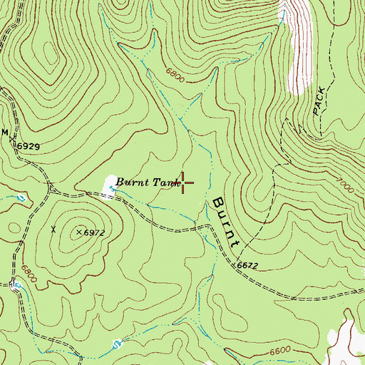Topographic Map of Trick Tank, AZ