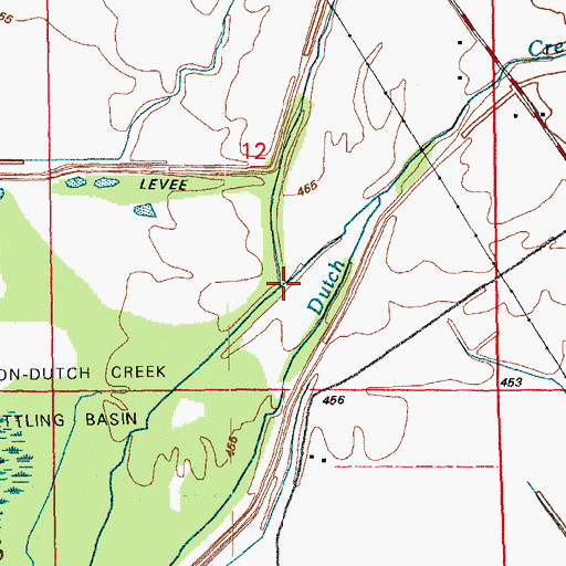 Topographic Map of Horton Creek, IL