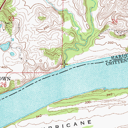 Topographic Map of Hosick Creek, IL