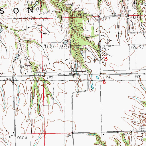 Topographic Map of Howard School (historical), IL